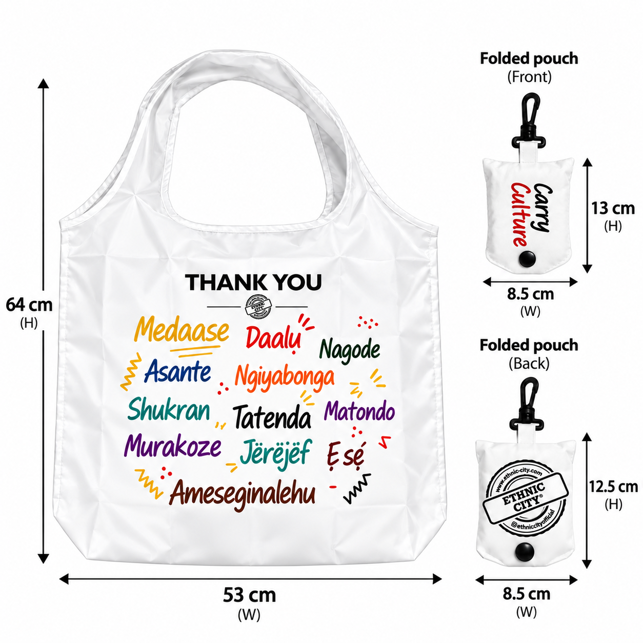 Carry Culture Foldable Shopping Bag – Thank You (Coming Soon)